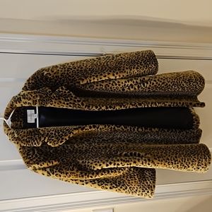 Faux Leopard coat